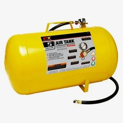 Performance Tool W10005 5 Gal Horizontal Yellow Air Tank • $40