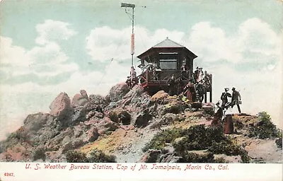 U.S. Weather Bureau Station Mt. Jamalpais California 1910s PC Koeber Postcard • $6.99
