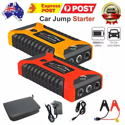 99800mAh Car Jump Starter 12V Pack Booster Charger Battery Power Bank Portable • $47.99