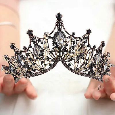 $18.99 • Buy Baroque Crowns Tiaras Crystal Pearl Bride Wedding Crown For Women Princess Tiara