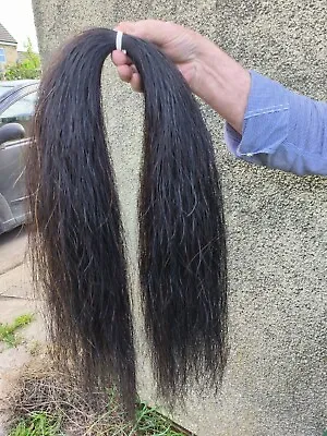 BEST Quality Rocking Horse Mane Hair . Black 89cm Long.  Around 330gms • £75