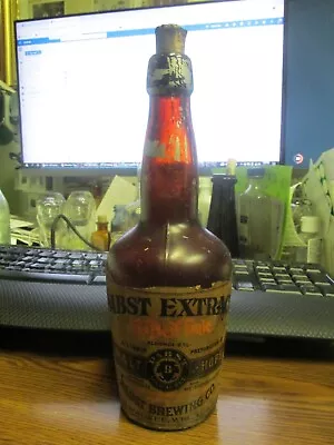 Milwaukee WIS. Pabst Extract The Best Tonic Amber BIM Bottle W/ Original Labels • $24.99