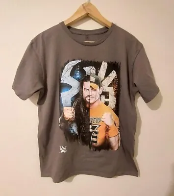 WWE Roman Reigns John Cena Boys Tshirt Size XL Genuine Merch Bloodline Usos WWF • $10