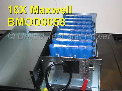 3.6F 240V Unirom Ultra Capacitor. 16X Maxwell BMOD0058 16.2V Package • $800