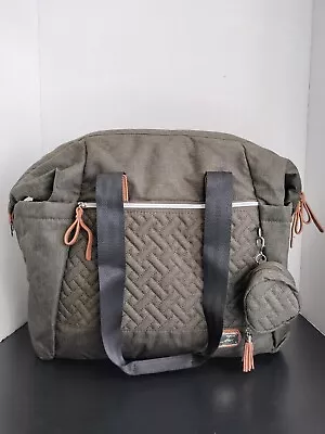 Dikaslon Diaper Bag Tote With Pacifier Case Large Travel Tote OLIVE GREEN NEW! • $40