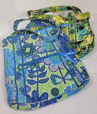 AS IS - Lot Of 2 Vera Bradley Bags Doodle Daisy Limes Up CRAFTING REPAIRS ONLY  • $9.99