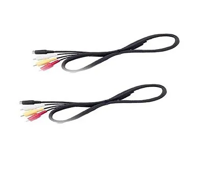 TWO 2X AV Cables For Sony DCR-SR37 DCR-SR38 DCR-SR47 DCR-SR48 DCR-SR57 DCR-SR67 • $11.90