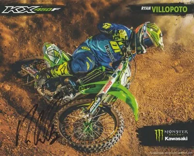 2016 Ryan Villopoto Signed Monster Kawasaki 450F Supercross Motocross Hero Card • $29.99