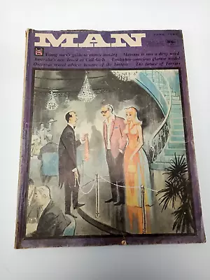 Vintage-  Man Magazine  - June 1967  - Australian Made - Kenmure Press • $17.90