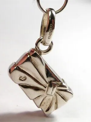 Genuine Links Of London Sterling Silver Clutch Bag Purse Bracelet Charm Pendant • £15.95