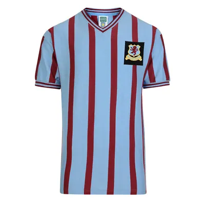 Aston Villa 1957 FA Cup Final Retro Football Shirt 100% COTTON Men's • £20