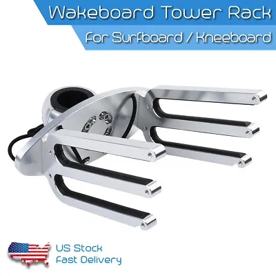 $79.16 • Buy Marine Boat Wakeboard Tower Rack Surfboard Wake Board Holder For 2  - 2.5  Tower