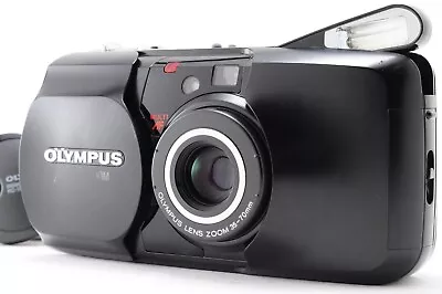 [Near MINT] Olympus Mju ZOOM Panorama Black 35mm Point & Shoot Film Camera JAPAN • $79.99