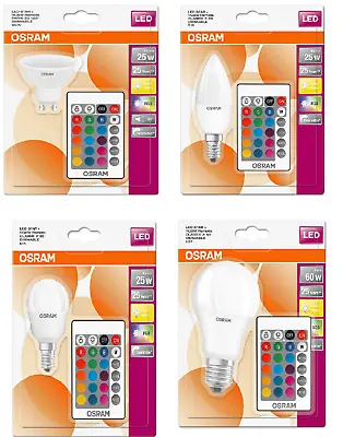£10.97 • Buy Osram LED Star Colour Changing Spotlight Bulb (RGBW) - Dimmable/Remote Control