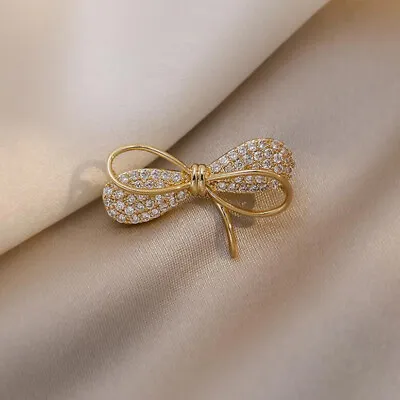 Bowknot Sunflower Rhinestone Crystal Brooch Wedding Dress Up Bouquet Corsage SPI • £3.73