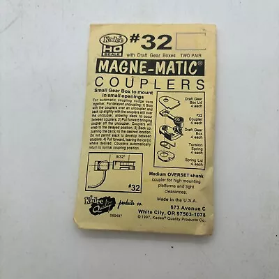 Kadee HO Scale Magne-Matic Couplers Two Pair - #32 • £5