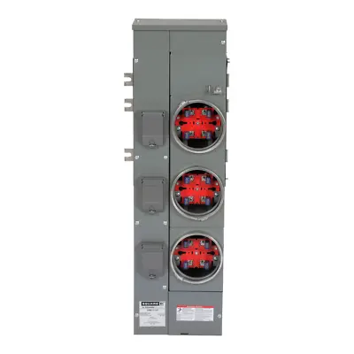 Square D EZM113125 800 Amp Bus W/3-Gang 125A Meter Sockets/Positions • $1899