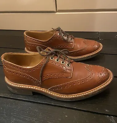 Trickers Bourton Brouge Size Uk 7.5 Dainite Sole • £145