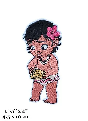 Baby Moana Princess Cartoon Movie Character Figure Embroidered Iron On Patch • $4.99