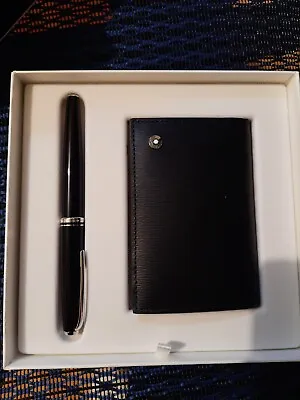 Montblanc Set Rollerball Cruise & Westside Business Card Holder • $395