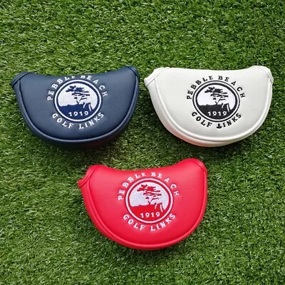 Pebble Beach Golf Mid Mallet Putter Head Cover For Small Center Shaft Putters • $8.99