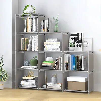 £18.79 • Buy 9 Cube Bookcase Shelf Display Furniture Storage Shelving Unit Living Room Office
