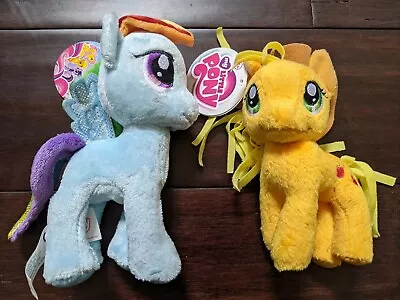 My Little Pony Applejack Apple & Rainbow Dash Small Stuffed Plush Toy Set Aurora • $18