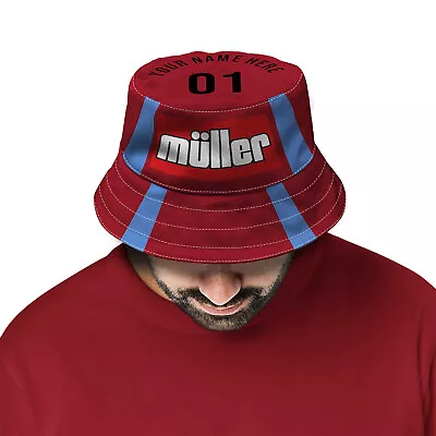 £15.99 • Buy Aston Villa 1993 Home Retro Bucket Hat Beach Festival Fisherman Hat Unofficial
