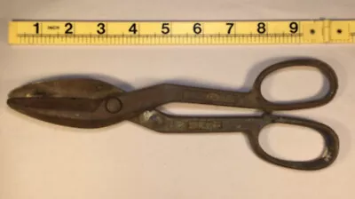 Vintage Blue Bird 10  Hand Shears Tin Snips Made USA 010 • $7.45