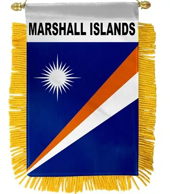 1 Dozen Marshall Islands Mini Banners 4x6in M.I. Car Mirror Hanging Flag • $19.95