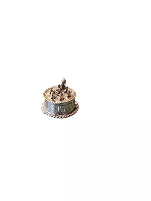 VTG Sterling Silver - DANECRAFT Happy Birthday Cake Bracelet Charm  • $16