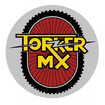 Torker - MX Round Gen 2 RED Chrome Head Tube Decal - Old School Bmx • $16.50