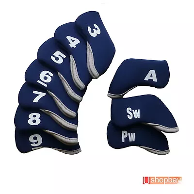 $23.50 • Buy Golf Club Iron Head Covers Protect Headcover Suit Callaway  Mizuno Bag