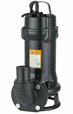 $243 • Buy 220V 1HP 750W Industrial Sewage Cutter Grinder Cast Iron Submersible Sump Pump U
