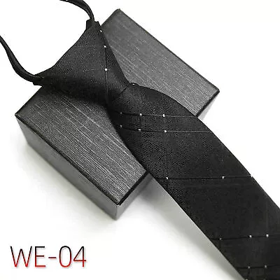 Zipper Tie Exquisite Comfy Exquisite Striped Neck Tie Men • $8.43