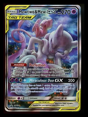 Mewtwo & Mew GX SM191 Black Star Promo 2019 Pokémon Card TCG • $20