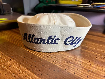 RARE Vintage Atlantic City Souvenir Sailor Cap ~  Size L ~ BOX SHIPPED • $49.95