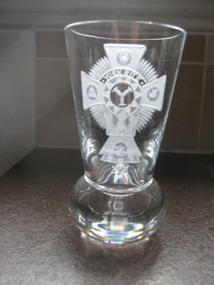 £35 • Buy Masonic Firing Glass Wheel Engraved With Symbol Of YORK RITE