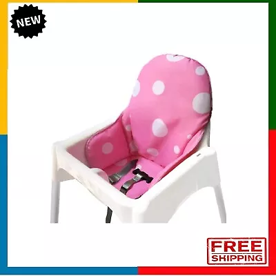IKEA Antilop Highchair Seat Covers Cushion Washable Foldable Childs Chair Pink • $24.56