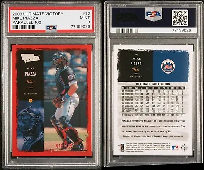 Mike Piazza 2000 Ultimate Victory Parallel #72 045/100 PSA 9 POP 1 • $99.99