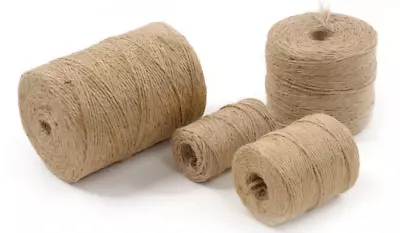 £1.09 • Buy 2 Ply Jute Natural Brown Shabby Rustic Twine String Burlap Shank Craft 1m -1000M