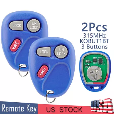 2 3B Remote Key Fob For Chevrolet Silverado GMC Sierra 1500 2500 3500 1999-2001 • $13.28