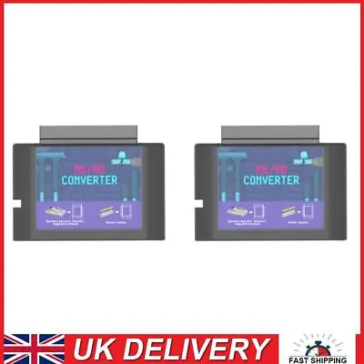 2Pcs MS To MD Game Card Converter Game Video Cassette For Master System For Mege • £17.49