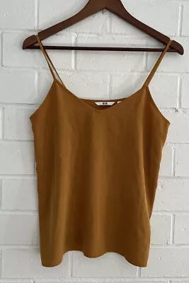 Uniqlo Cami Mustard Singlet Tank  Summer Camisole Top Size S • $17.99