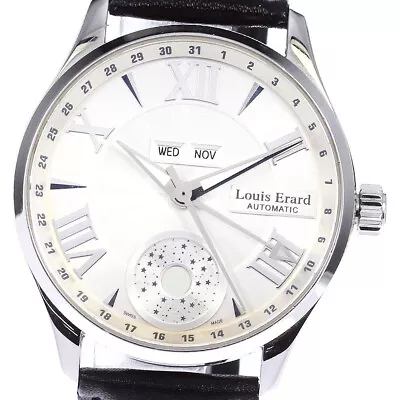 Louis Erard 213 Moon Phase Silver Dial Automatic Men's Watch_791942 • $777.44