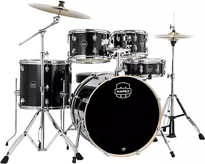 Mapex Venus 5-piece Rock Complete Drum Set - Black Galaxy Sparkle • $699