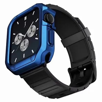$16.88 • Buy For Apple Watch Series 7 6 5 SE 4 3 IWatch 44MM45MM42MM Band Strap Case