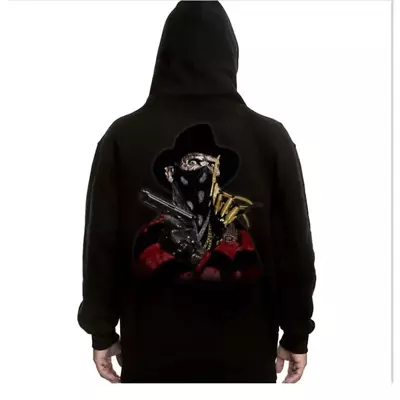 Mafioso Elm St. Mens Hoodie Horror Movie Freddy Krueger • $45.64