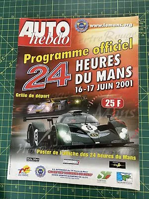 Race Programme French Language Le Mans 24 Hrs 16-17 June 2001 A4 • £7.50