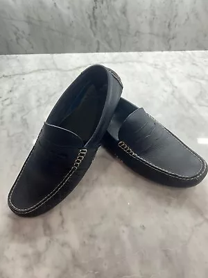 Polo Ralph Lauren Blue Leather Anders Loafer - Men - Size 10.5 • $19.99